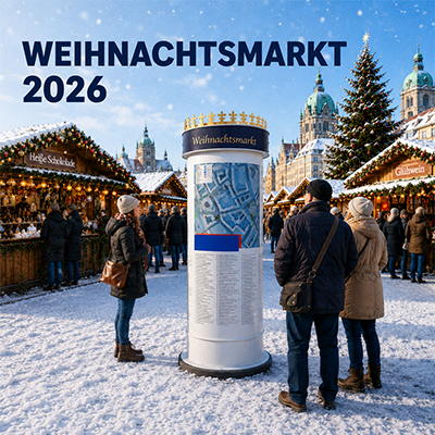 Mietsäulen Weihnachtsmarkt