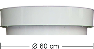 Litfaßsäulen Kopfteil (Flachdach) Ø = 60 cm