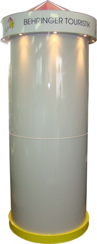 Litfaßsäule Behringer Touristik - Bauhöhe 2,57 m