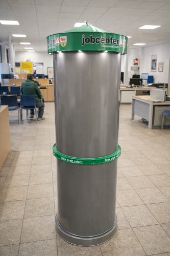 Preview: Litfaßsäule AS - Bauhöhe 2,00 m, Ø 62 cm