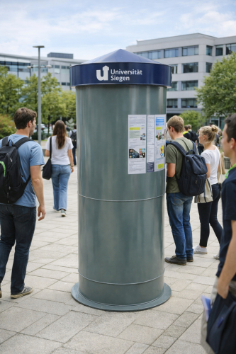 Preview: LITFAßSÄULE STUDI - Bauhöhe 2,50 m, Ø = 90 cm