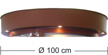 Litfaßsäulen Kopfteil (Flachdach) Ø = 100 cm