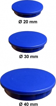 Magnet, blau, Ø 40 mm
