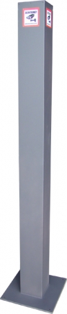 Warnsäule, Hinweissäule, Verbotssäule für Überwachung - DB 703 (Eisenglimmer)