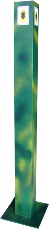 Warnsäule, Hinweissäule, Verbotssäule - Naturschutz (Camouflage)