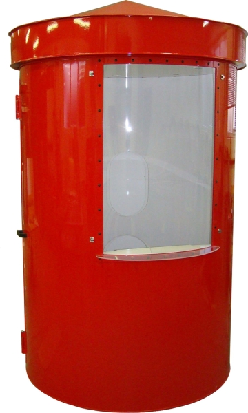 Kassenhaus Gruga Bauhöhe 2,60 m, Ø 150 cm wetterfeste Ausführung Kassenhaus Gruga Bauhöhe 2,60 m, Ø 150 cm wetterfeste Ausführung