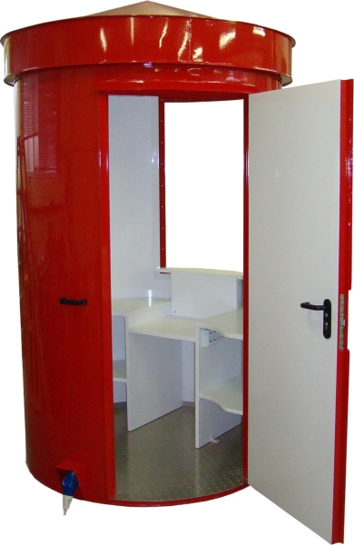 Kassenhaus Gruga Bauhöhe 2,60 m, Ø 150 cm wetterfeste Ausführung Kassenhaus Gruga Bauhöhe 2,60 m, Ø 150 cm wetterfeste Ausführung