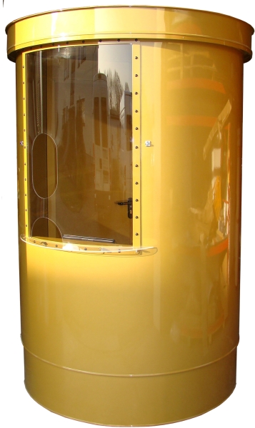 Litfaßsäulen Kassenhaus Bauhöhe 2,60 m, Ø 150 cm wetterfeste Ausführung