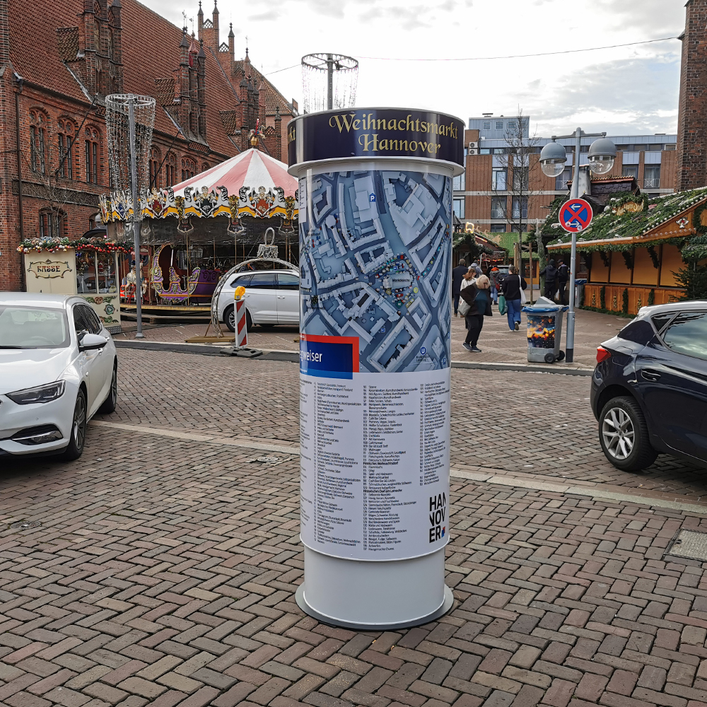 MIETSÄULEN BERLIN | INNEN u. AUßEN | HÖHE 2,40 m, Ø 76cm