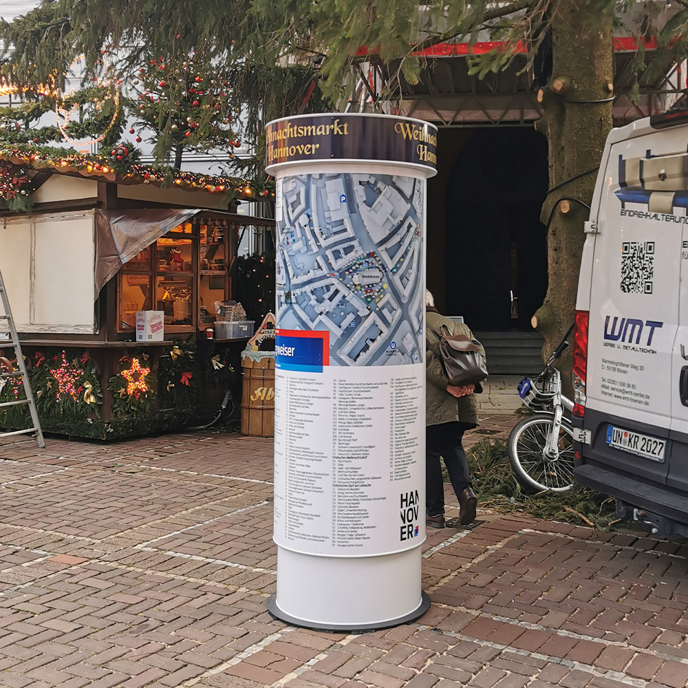 MIETSÄULEN BERLIN | INNEN u. AUßEN | HÖHE 2,40 m, Ø 76cm