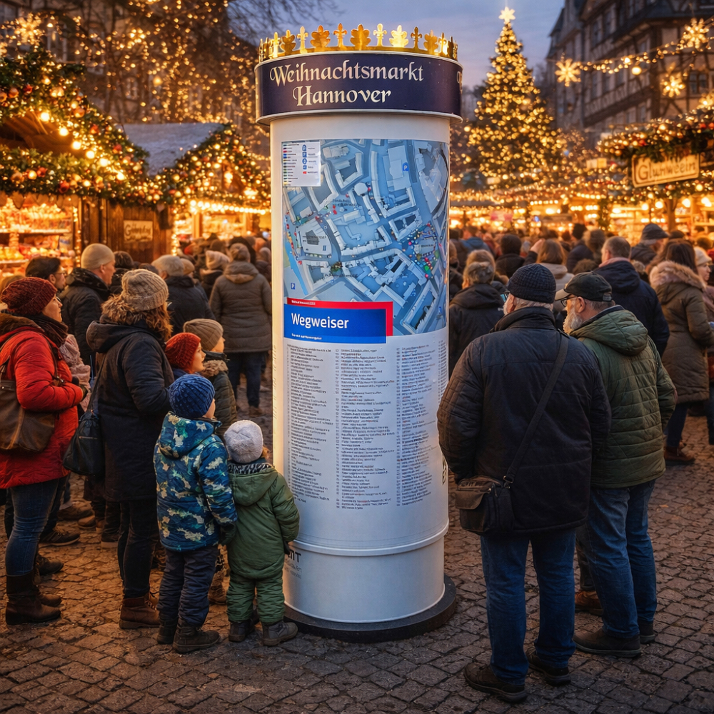 MIETSÄULEN BERLIN - Höhe ca. 2,40 m - (WEIHNACHTSMARKT)