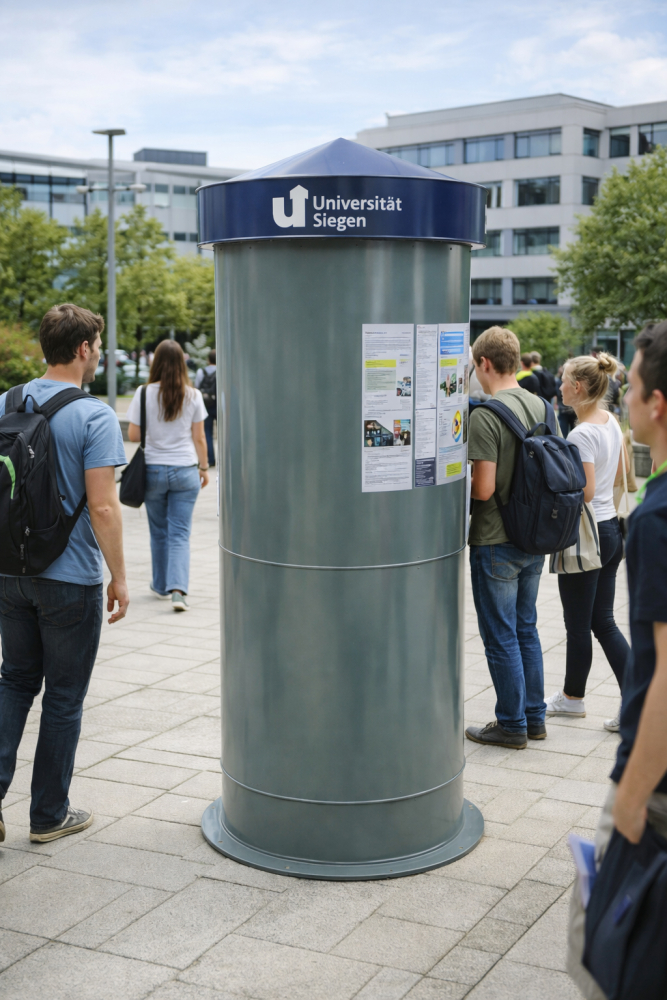 LITFAßSÄULE STUDI - Bauhöhe 2,50 m, Ø = 90 cm