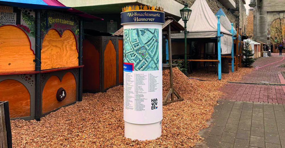 MIETSÄULEN BERLIN - Höhe ca. 2,40 m - (WEIHNACHTSMARKT)