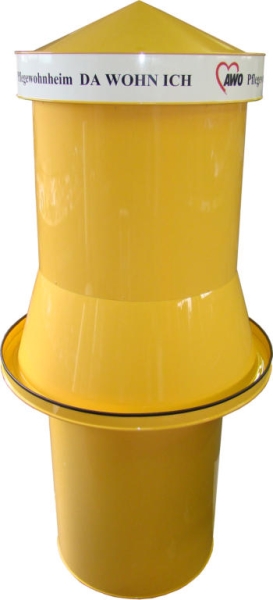 Litfaßsäule AWO - Bauhöhe 2,00 m, Ø 62 cm
