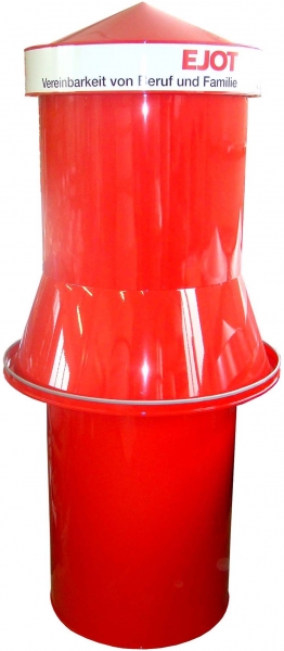 Litfaßsäule EJOT - Bauhöhe 1,95 m, Ø 62 cm Litfaßsäule EJOT - Bauhöhe 1,95 m, Ø 62 cm