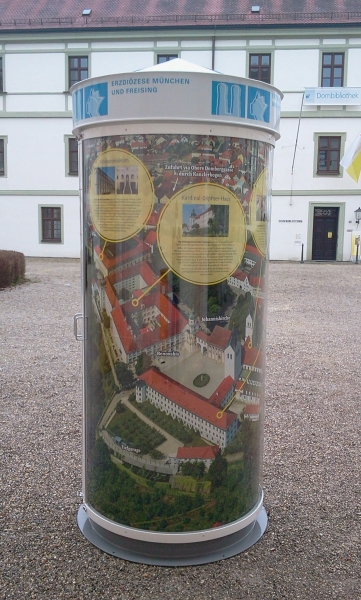 Litfaßsäule Erzbistum München - Bauhöhe 2,50 m, Ø = 100 cm