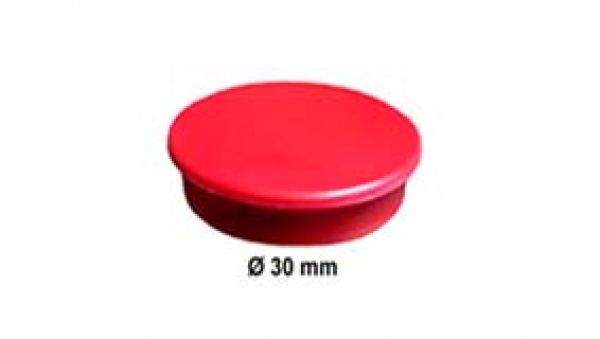 Magnet, rot, Ø 30 mm