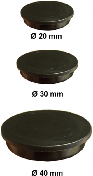 Magnet, schwarz, Ø 40 mm