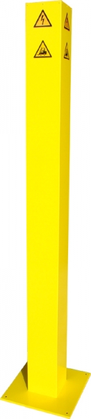 Warnsäule, Hinweissäule, Verbotssäule für Elektrizität - RAL 1023 (Verkehrsgelb)